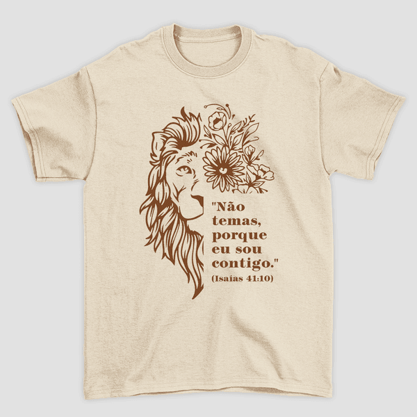 Camiseta Básica Leão Não Temas
