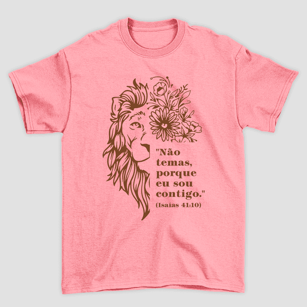 Camiseta Básica Leão Não Temas