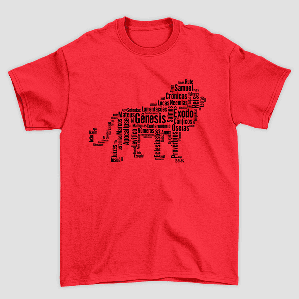 Camiseta Básica Livros da Bíblia