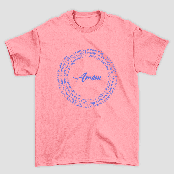 Camiseta Básica Oração Pai Nosso