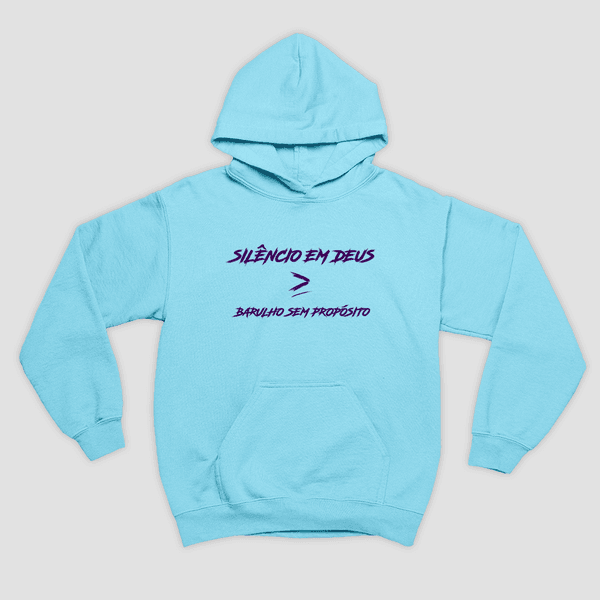 Moletom Canguru Deus Maior Que Barulho