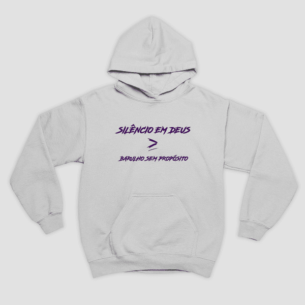 Moletom Canguru Deus Maior Que Barulho