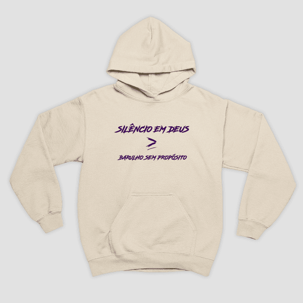 Moletom Canguru Deus Maior Que Barulho