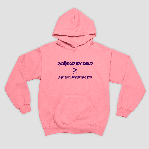 Moletom Canguru Deus Maior Que Barulho