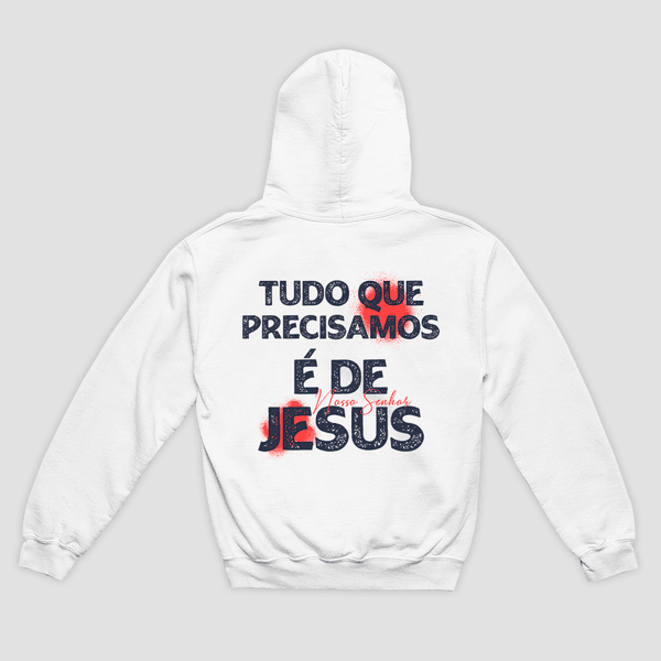 Moletom Canguru Só Jesus Basta