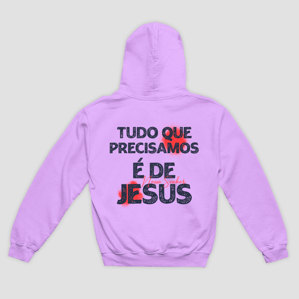 Moletom Canguru Só Jesus Basta