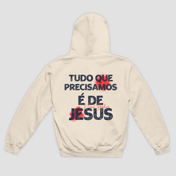 Moletom Canguru Só Jesus Basta