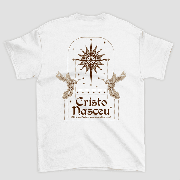 Camiseta Básica Cristo Nasceu