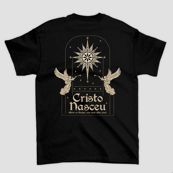 Camiseta Básica Cristo Nasceu