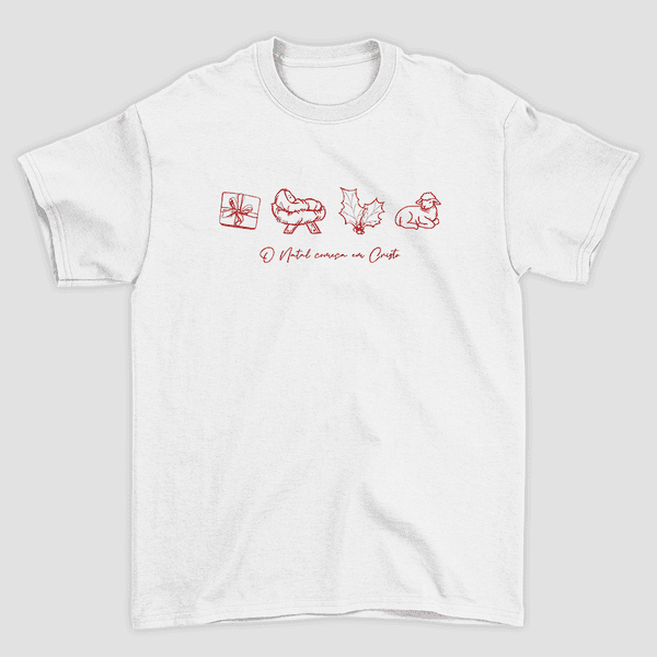Camiseta Básica Natal em Cristo