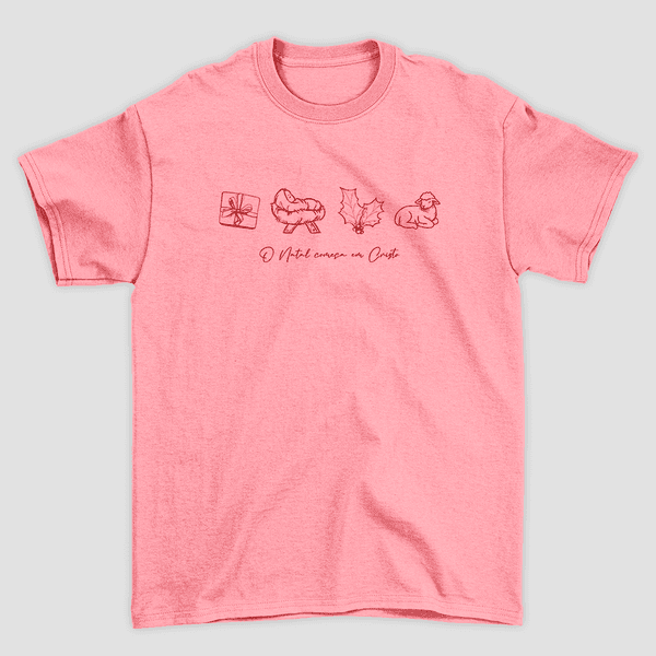 Camiseta Básica Natal em Cristo