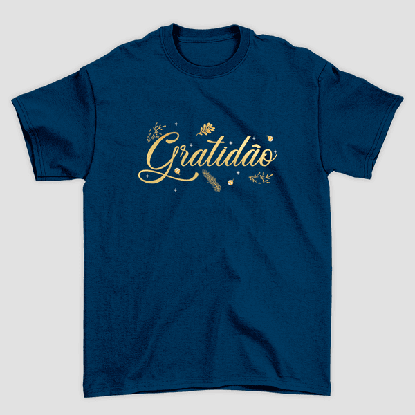 Camiseta Básica Gratidão Natal