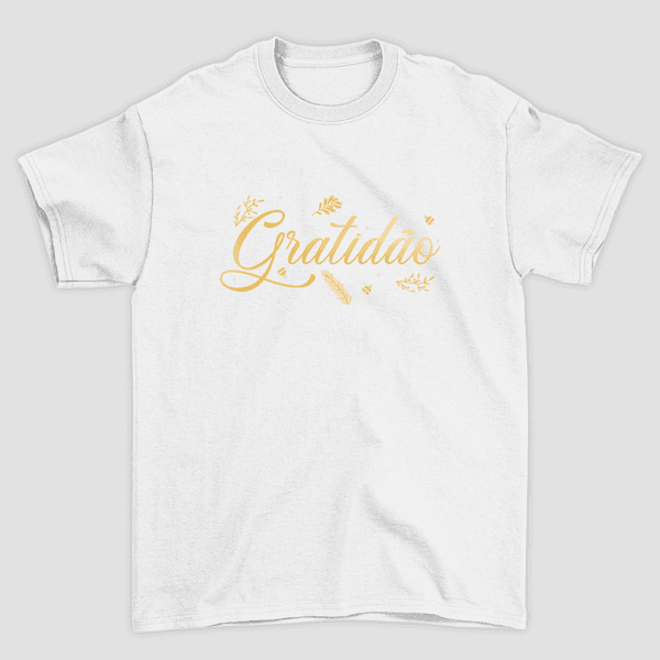 Camiseta Básica Gratidão Natal
