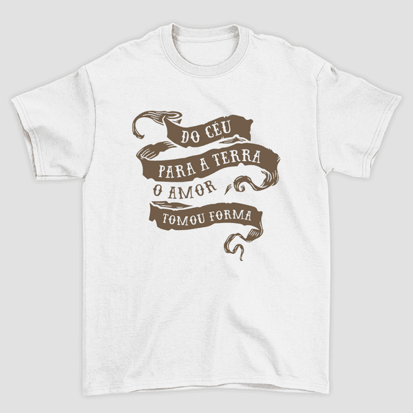 Camiseta Básica O Amor Nasceu