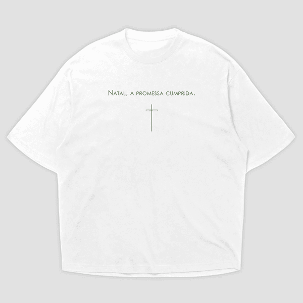 Camiseta Oversized Promessa do Natal Copia