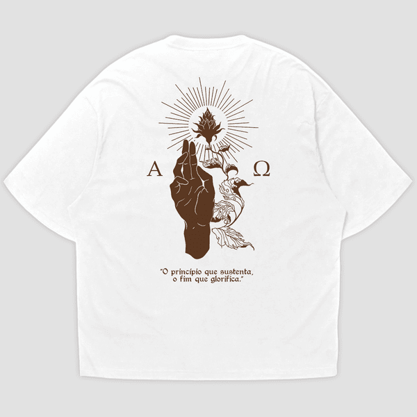 Camiseta Oversized Alfa e Ômega