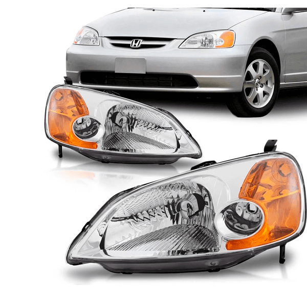 Farol Honda Civic 2001 á 2003 - Pisca Ambar