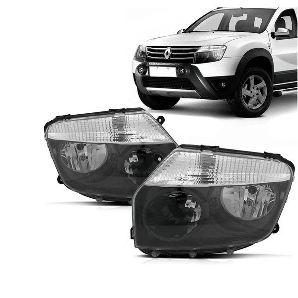 Farol Duster 2011 á 2015 - Máscara Preta