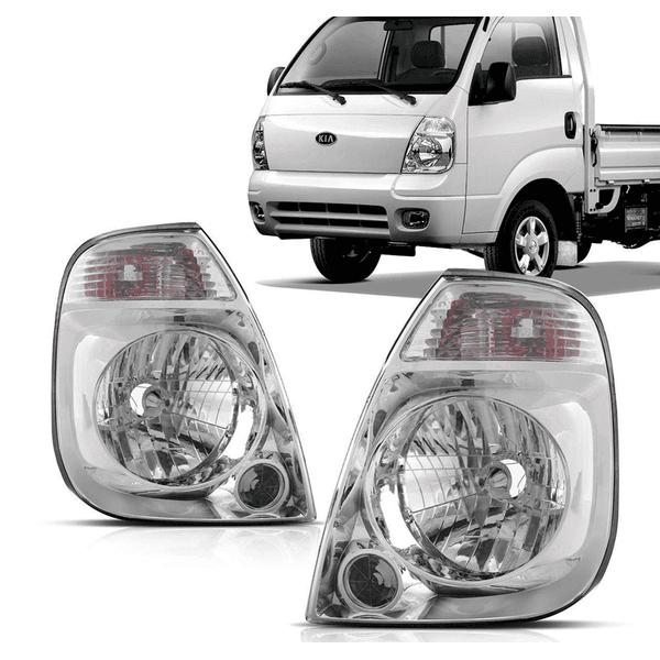 Farol Kia Bongo 2005 á 2011 - Cromado