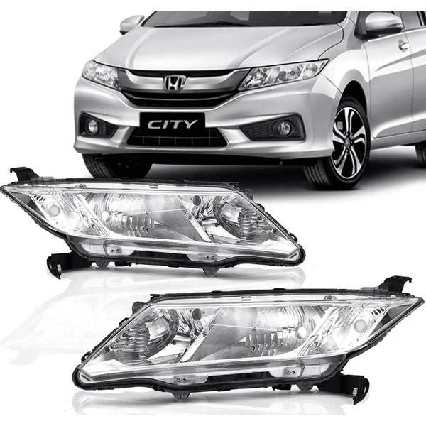 Farol Honda City 2015 á 2017 - Cromado