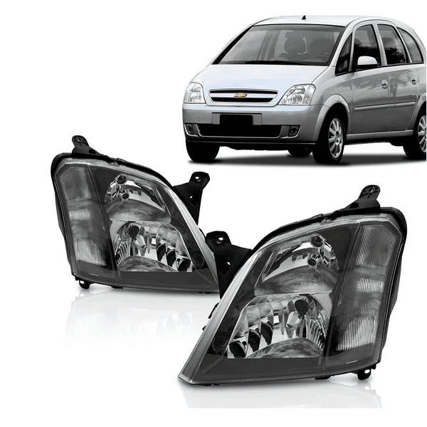 Farol Meriva Ss - Máscara Preta - Importado