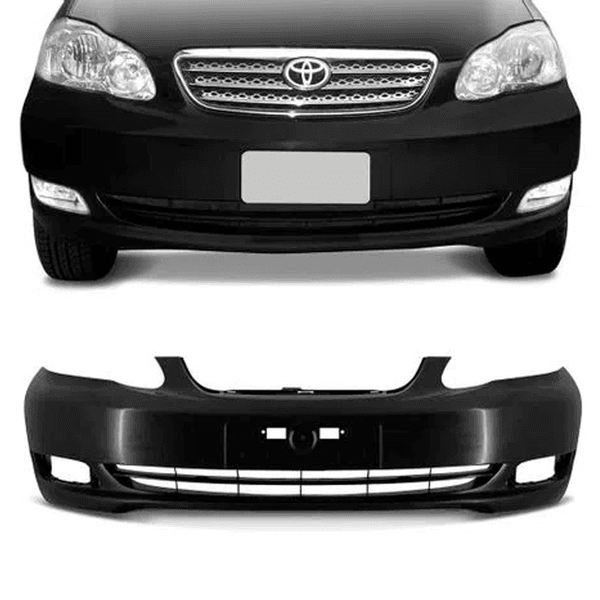 Para-choque Dianteiro Corolla De 2005 á 2008 e Fielder 2008 - Preto Liso
