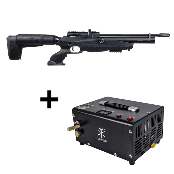 Carabina Pressão PCP REXIMEX TORMENTA 5.5MM + Compressor Tuxing