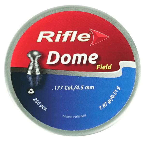 Chumbinho Rifle Dome Field Super Box .177/4.5mm 7,87gr/0,51g 250pçs 