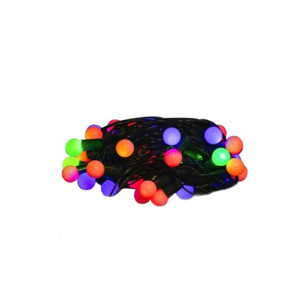 CORDÃO COM 40 LEDS DE BOLINHA RGB 127V