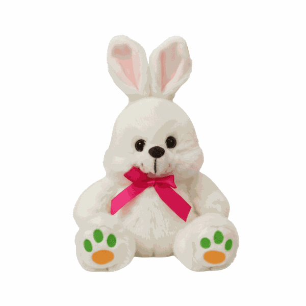 Coelho de Pelúcia com Lacinho Sortido 23cm FDC5047 FIZZY