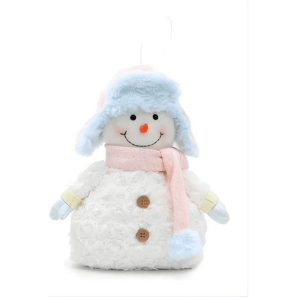 Boneco de Neve com Touca Sortido Branco/Rosa/Azul – Cromus 1106937