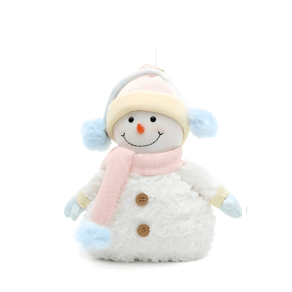 Boneco de Neve com Touca Sortido Branco/Rosa/Azul – Cromus 1106937