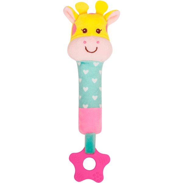 Pelúcia Buzininha com Mordedor Animal Fun Sortido 11946 Buba | Brinquedo Sensorial para Bebês