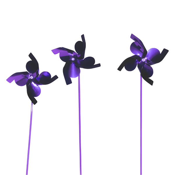 Catavento Metalizado Roxo – Kit com 12 Unidades Real Seda