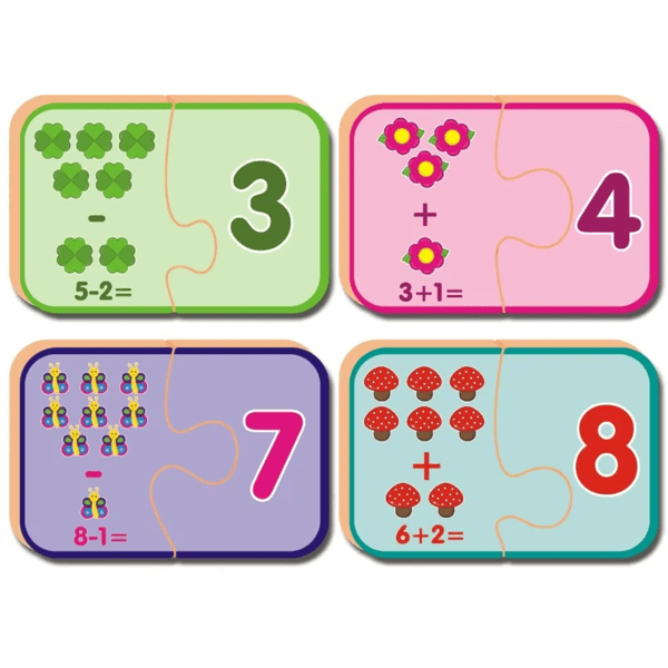 Jogo Descobrindo Matemática 20 Peças – Nig Brinquedo Educativo de Números