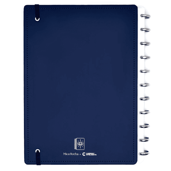 Caderno Universitário Mica Rocha Influenciada Pela Lua 80 Folhas CIGD4414 Caderno Inteligente