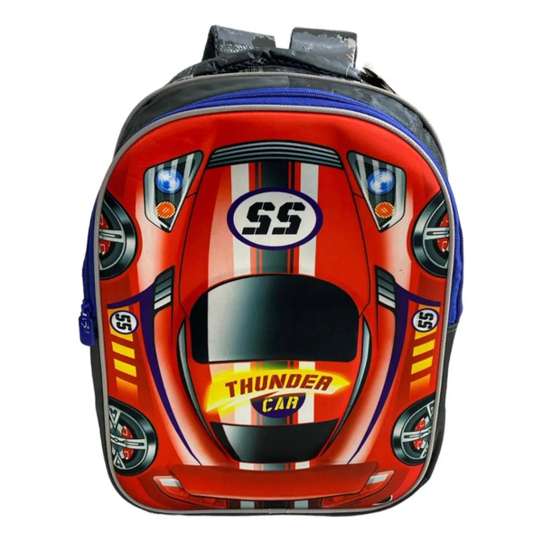 Mochila Infantil Masculina Thunder Car BPE20783 Winth | Estampa de Carro, Ideal para Escola