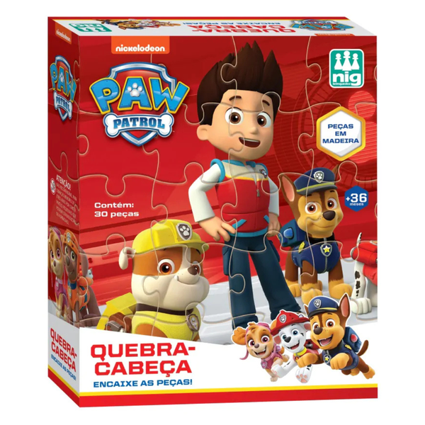 Quebra-Cabeça 30 Peças Patrulha Canina 682 Nig | Diversão e Aprendizado com os Filhotes Heróis