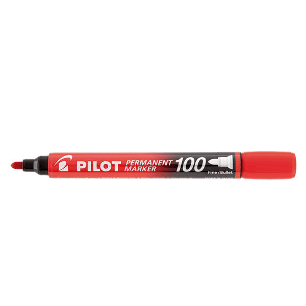 Marcador Permanente Vermelho SCA-100 Pilot