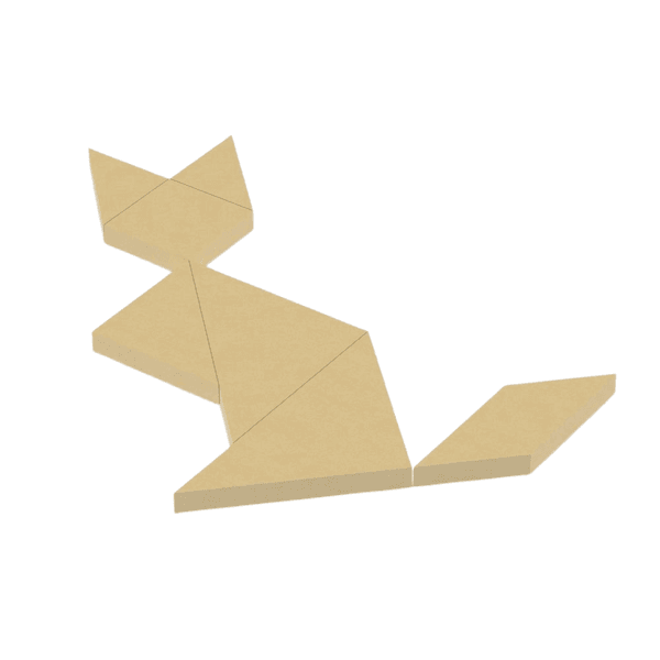 Tangram Desafio em Madeira – Junges Brinquedo Educativo Clássico