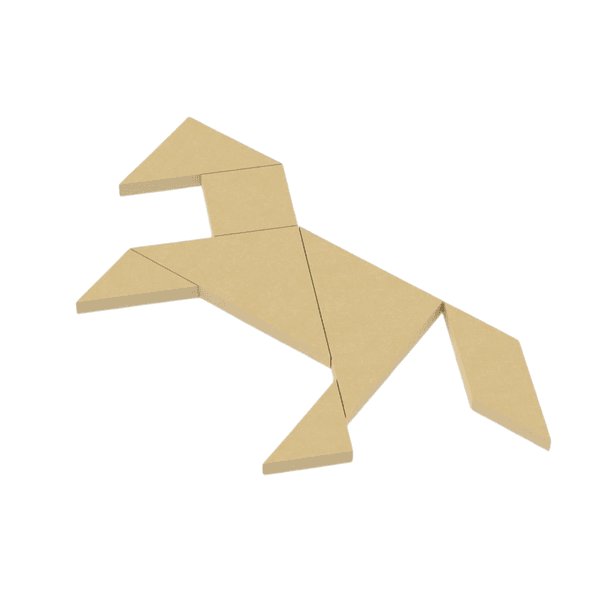 Tangram Desafio em Madeira – Junges Brinquedo Educativo Clássico