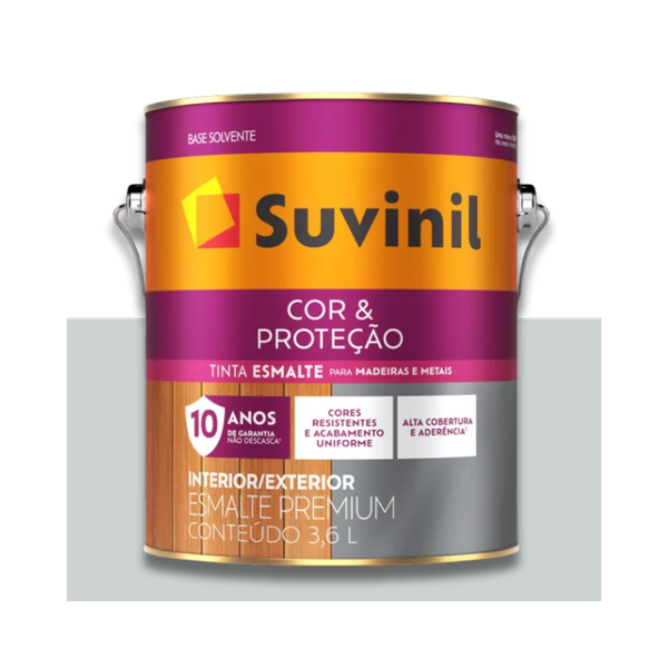 SUVINIL ESMALTE COR E PROTEÇÃO BRILHANTE ALUMÍNIO 3,6L