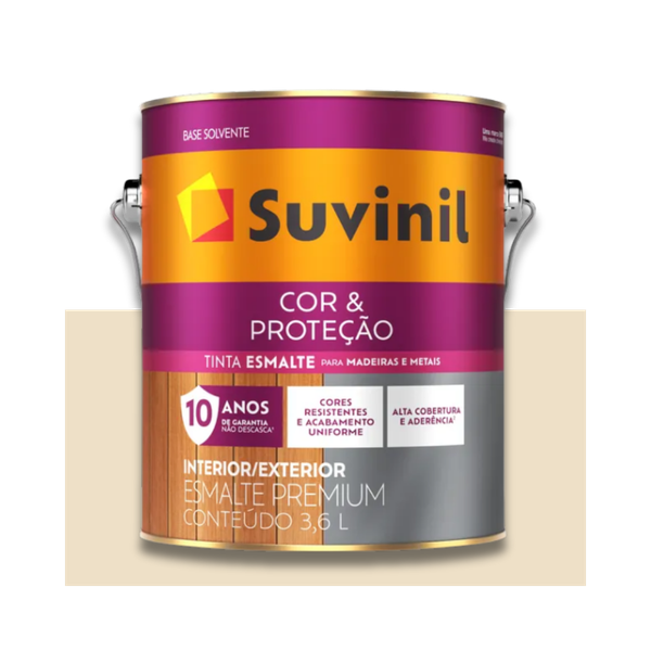 SUVINIL ESMALTE COR E PROTEÇÃO ACETINADO AREIA 3,6L