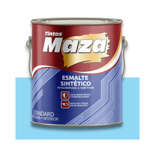 MAZA ESMALTE SINTÉTICO BRILHANTE AZUL CELESTE 3,6L