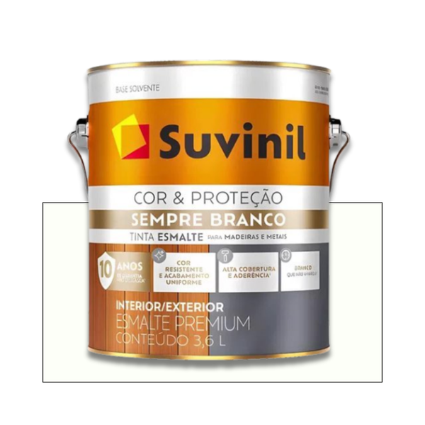 SUVINIL ESMALTE SEMPRE BRANCO BRILHANTE 3,6L