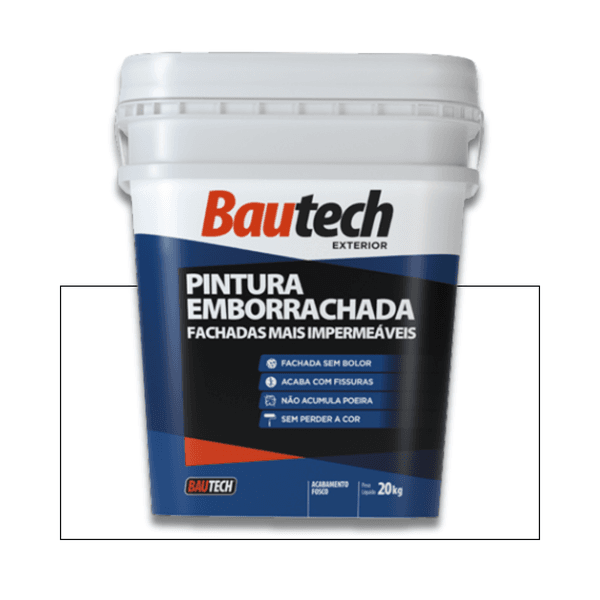 BAU - PINTURA EMBORRACHADA BRANCA 20 KG BAUTECH