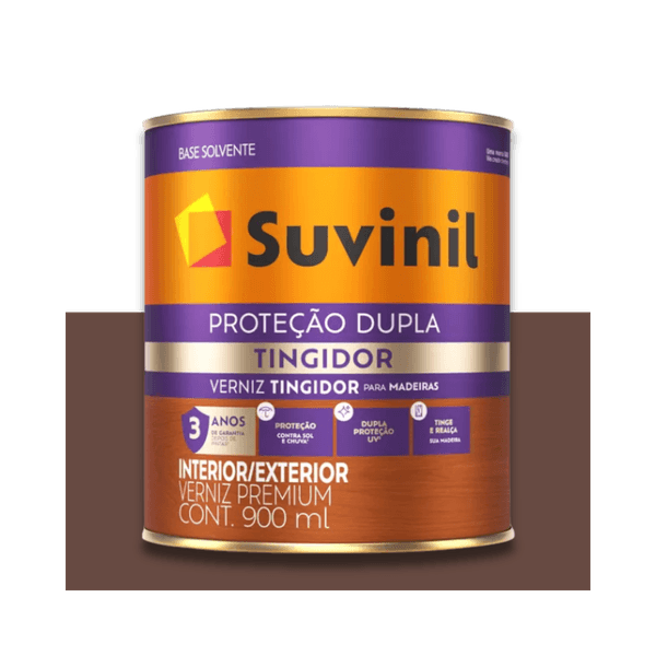 SUVINIL VERNIZ PROTEÇÃO DUPLA TINGIDOR MOGNO 900ML