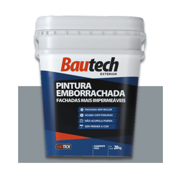 BAU - PINTURA EMBORRACHADA PLATINA 20 KG BAUTECH