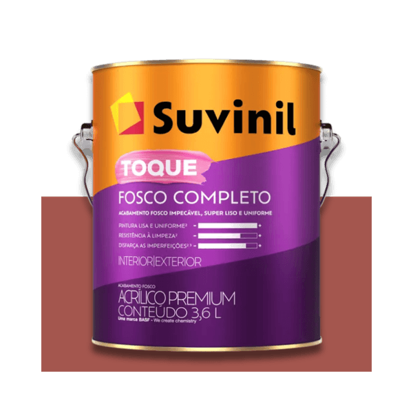 SUVINIL ACRILICO TOQUE FOSCO COMPLETO TOMATE SECO 3,6L