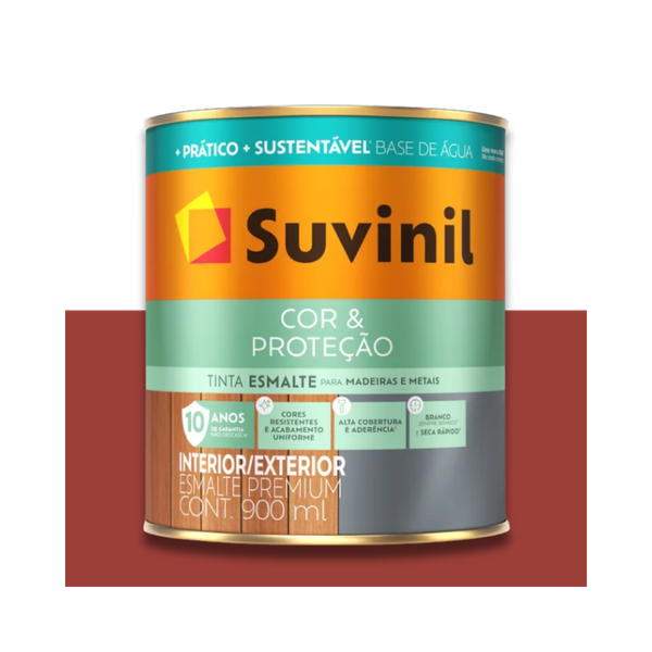 SUVINIL ESMALTE SECA RÁPIDO BRILHANTE VERMELHO 900ML